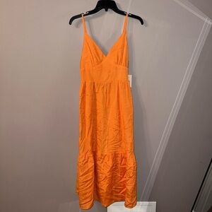 🧡Japna Orange Midi Dress🧡